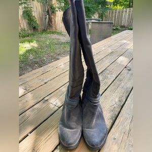 Gray Knee High Torrid Boots with Wrap Detail Size 11 women’s